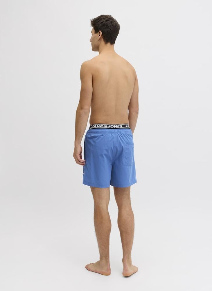 JACK & JONES Logo Drawstring Swim Shorts - Image 2